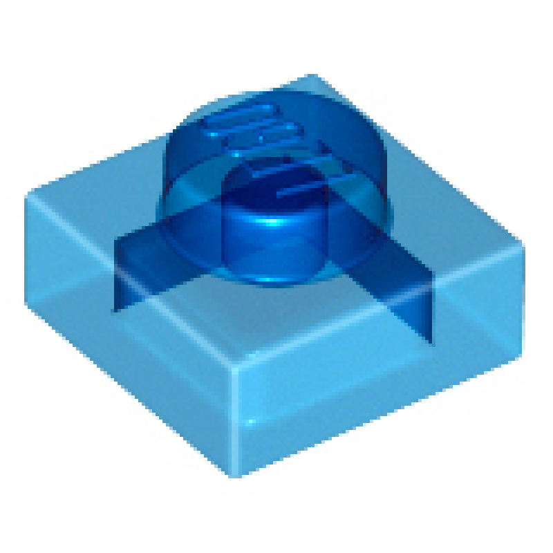 Plaat 1x1 Trans Dark Blue